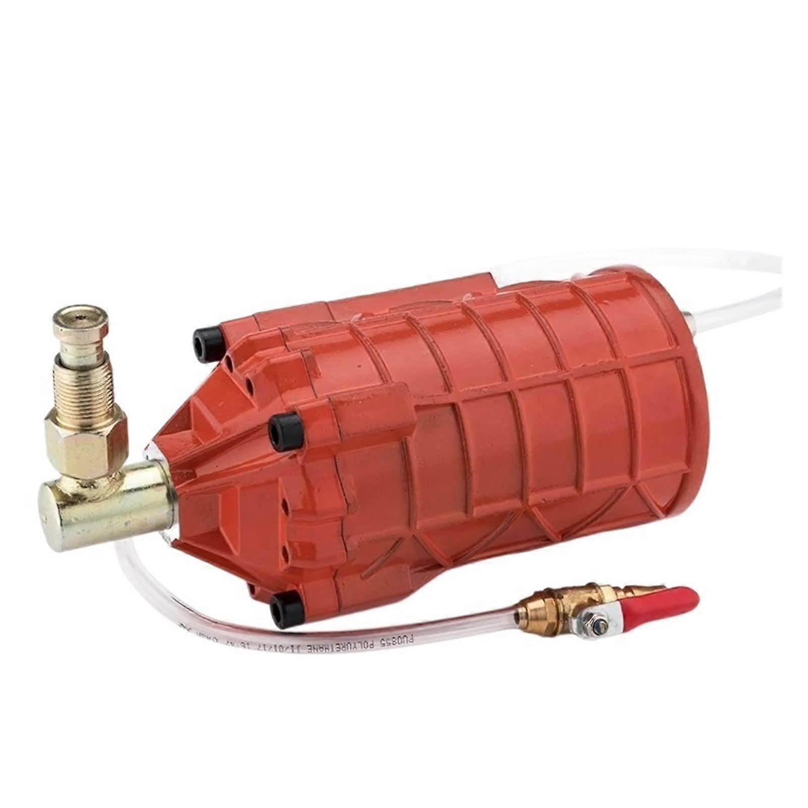 Self Priming Diaphragm Water Pump Industrial Grade Pneumatic Booster Pump Hydraulic Vertical Conversion Silver