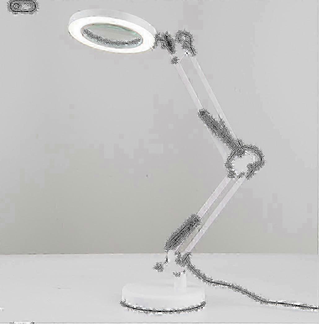 10x Magnifying Glass With Light And 3 Color Modes 10 Brightness Adjustable Magnifying Desk Lamp For Tw miao4