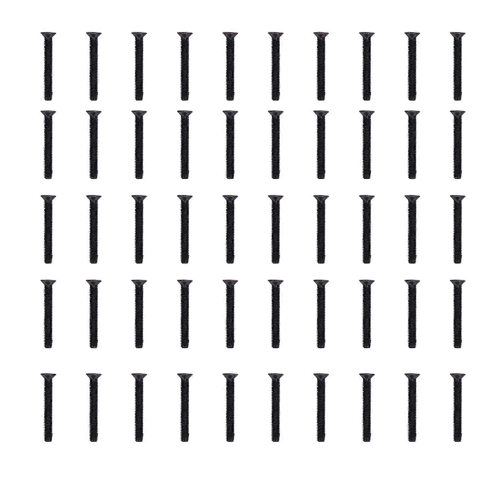 50Pcs Countersunk Screw Flat Cross M4 A2‑70 Connection Part for Repair Maintenance