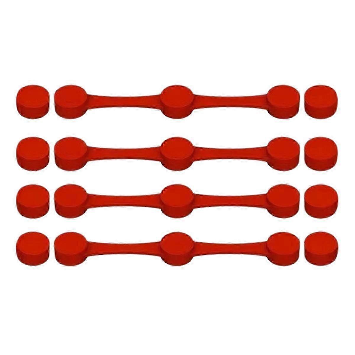 4 قطع مشبك سيليكون مغناطيسي لمقلاة الهواء لتثبيت بطانات ورق البرشمان لمقلاة الهواء، قفل التخلص منها