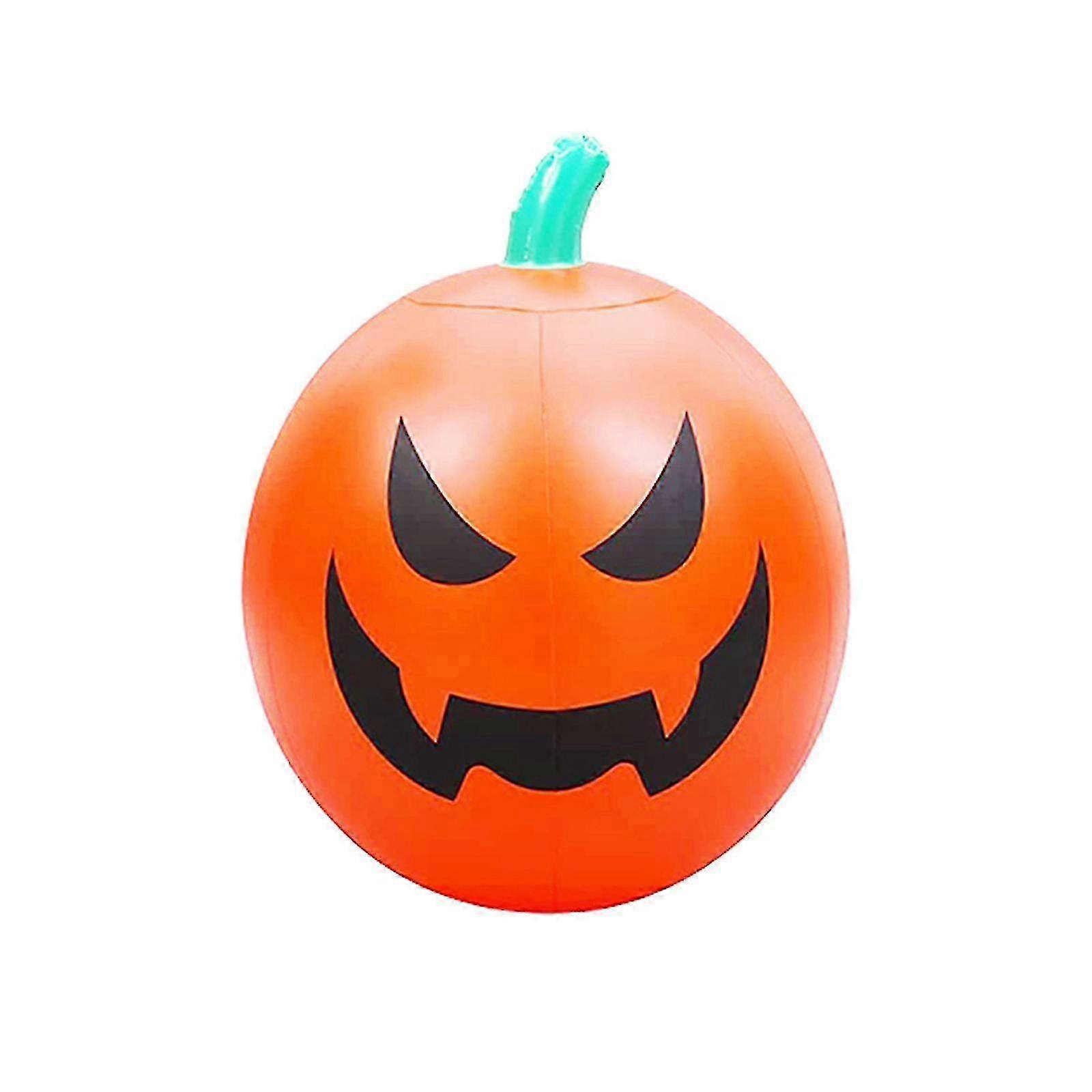 Halloween Yard Decor - LED Light Up Pumpkin Inflatable with Battery Power