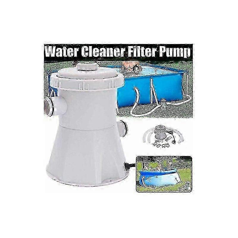 2025 New Electric Pool Filter Pump, S Pool Pump and Filter Kit, Paddling Pool Pump