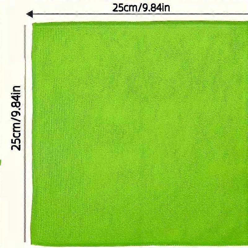 Lot de 5 chiffons de nettoyage en microfibre, ultra-absorbants, séchage rapide, sans rayures ni taches, pour la cuisine, la salle de bain, la voiture et les meubles, réutilisables et multifonctionnels.