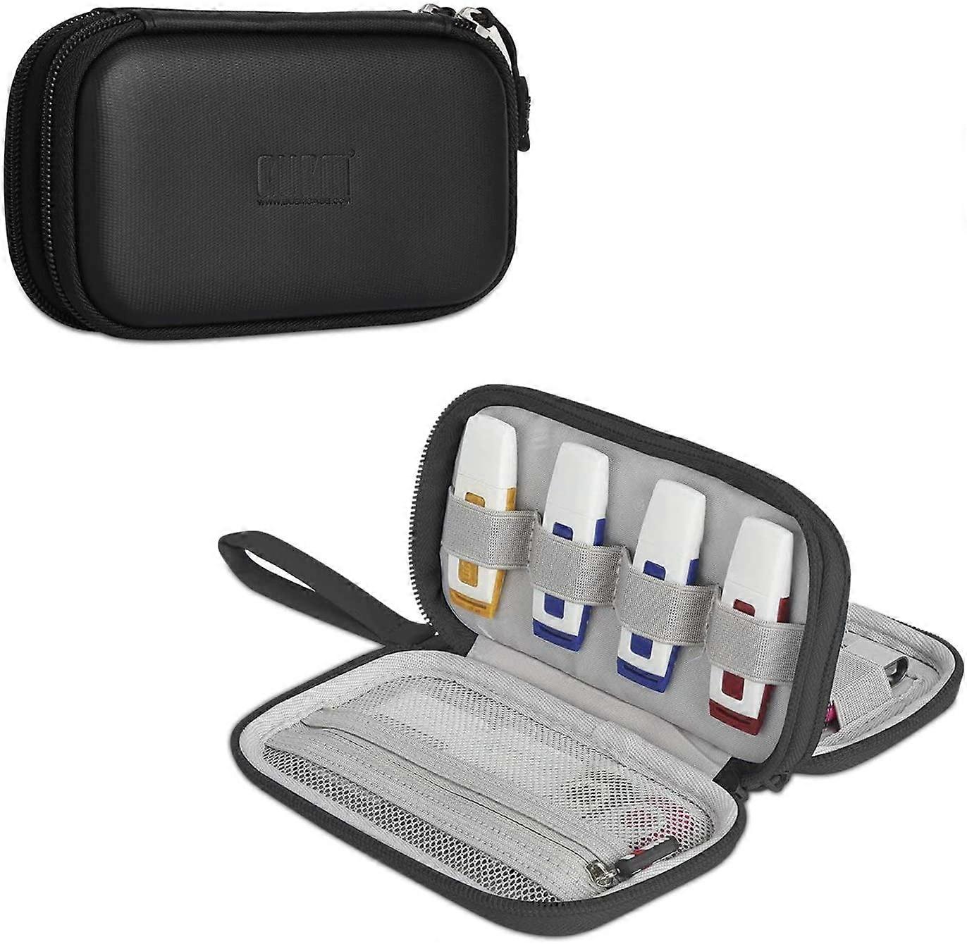 USB Flash Drive Case (12-Capacity), Double Layer Carrying Bag for USB Flash Drives, SD Cards and Other Small