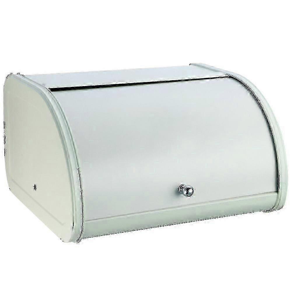 Metal Bread Box Bin Kitchen Storage Containers Roll Top Lid Kitchenware Storage-ZZY