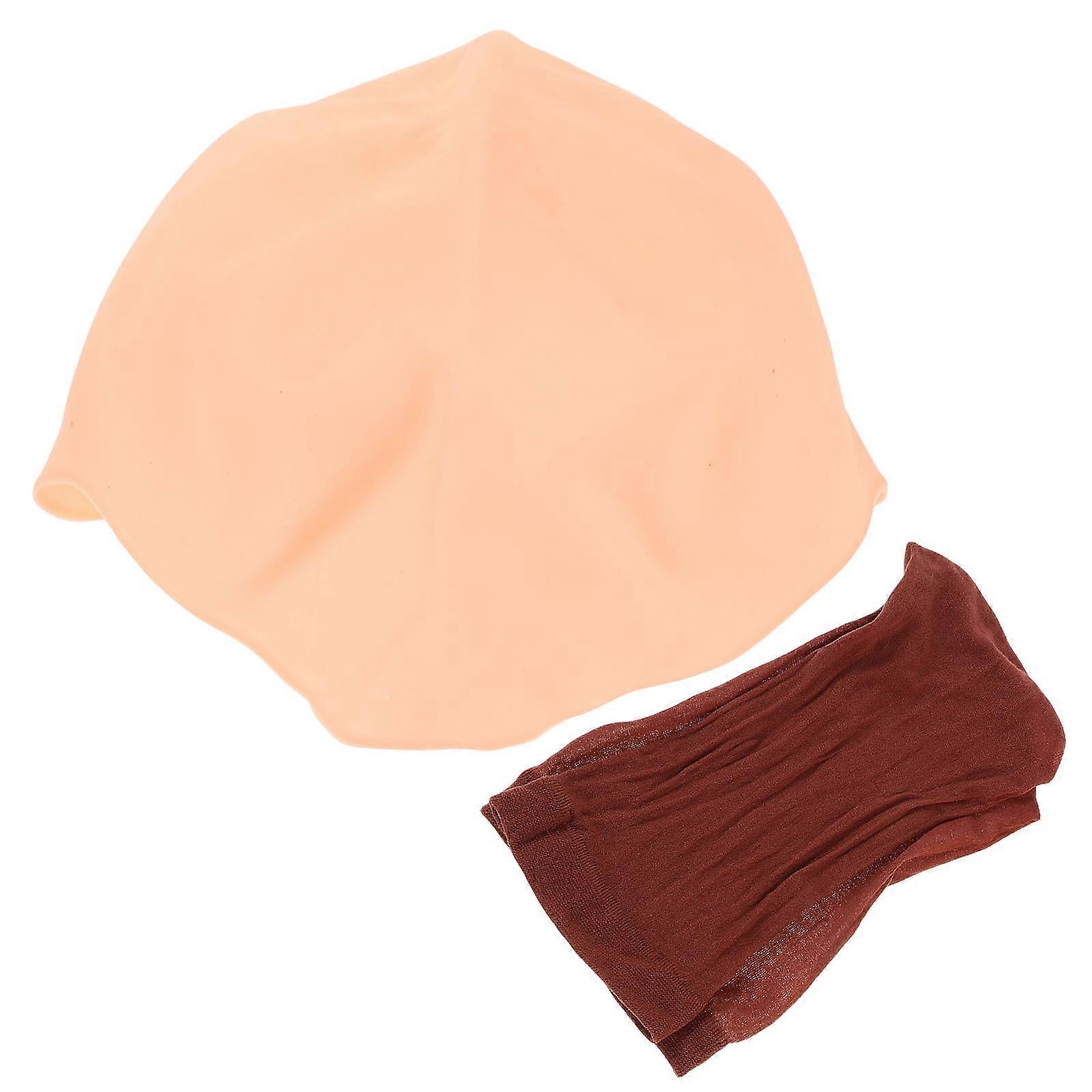 Bald Mask Latex Bald Cap for Wigs 1Set for Performance Use
