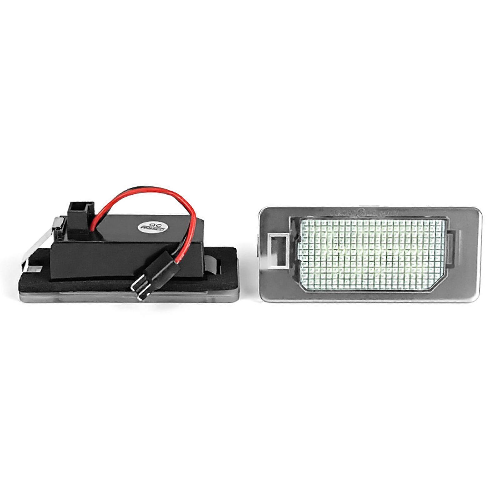 1 Pair Rear LED License Number Plate Light 18SMD Xenon White LED for 500X Replacement Rear License Plate Lamp Multicolor