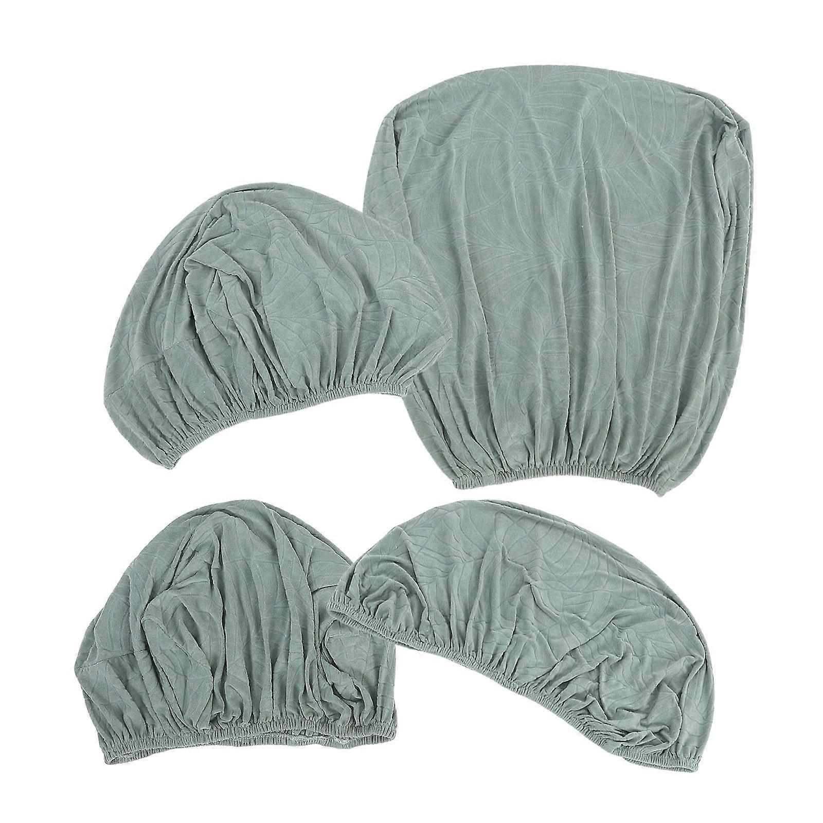 Soft Fabric Chair Covers Light Green for Single Chair 1Set