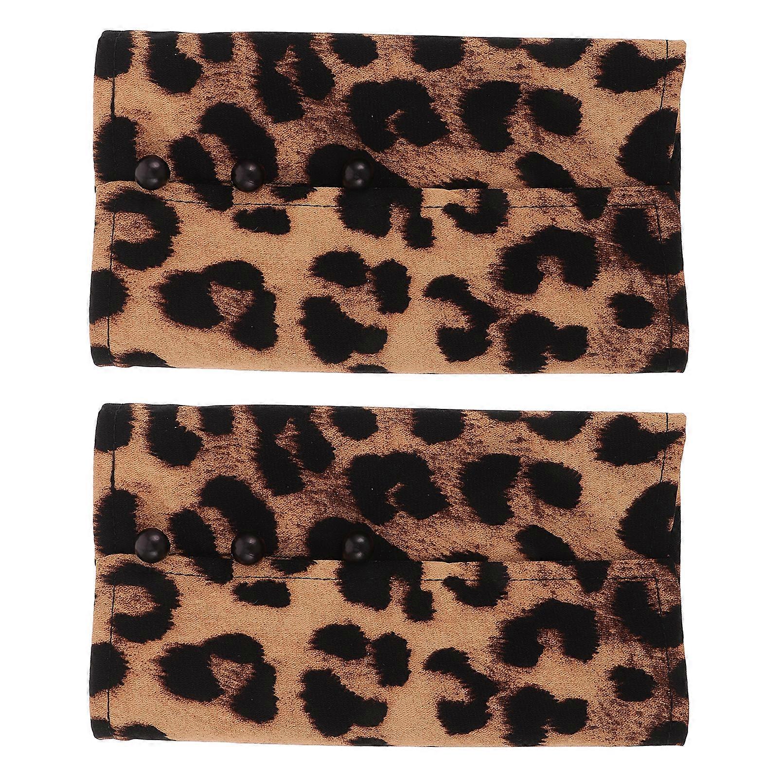 Leopard Print False Sleeves for Party Costume 1Pair Lightweight Sleeve Accessory