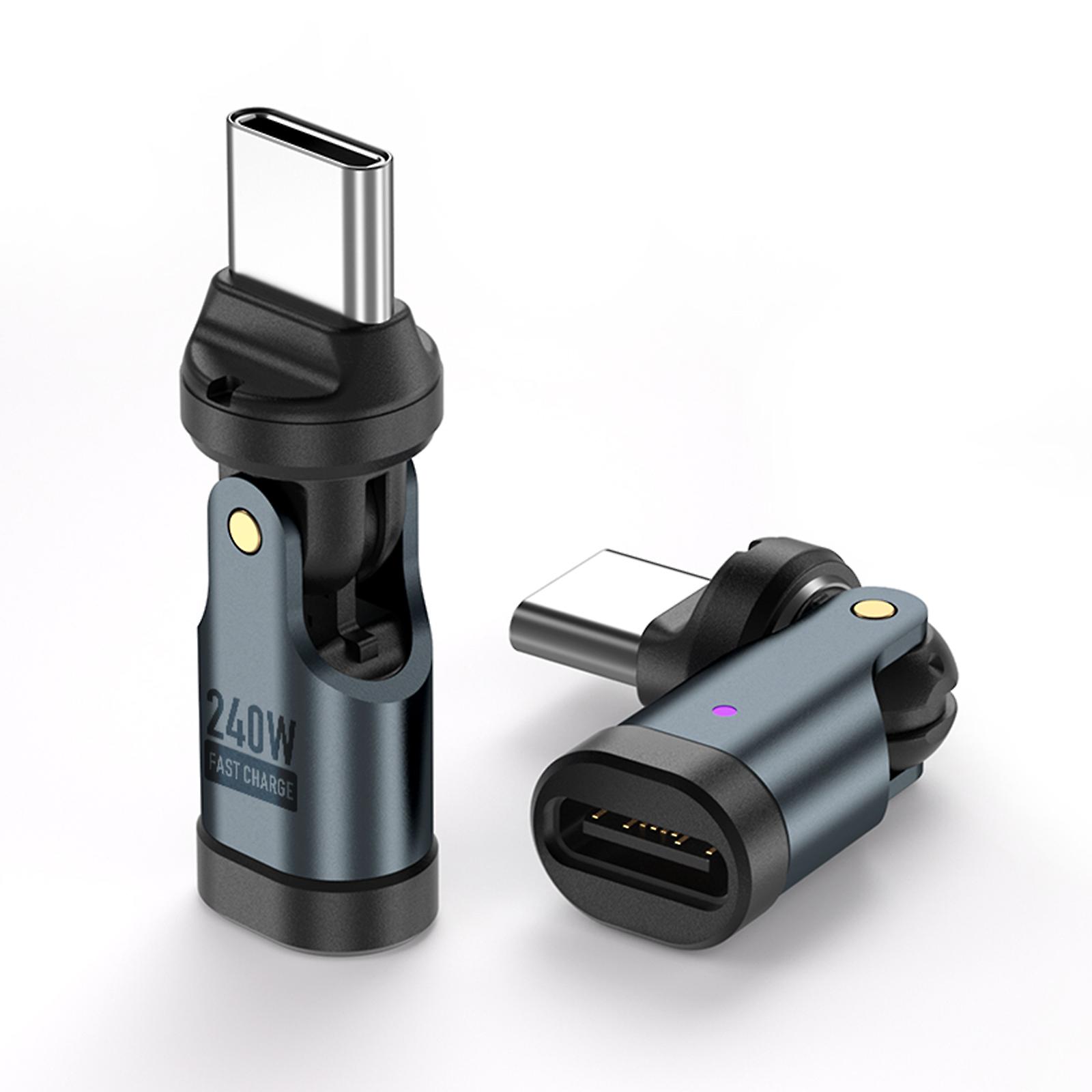 USB C Adapter PD240W Fast Charging Connectors 480Mbps Highly Speed Data Transmission Compactly Space Saving Design Multicolor