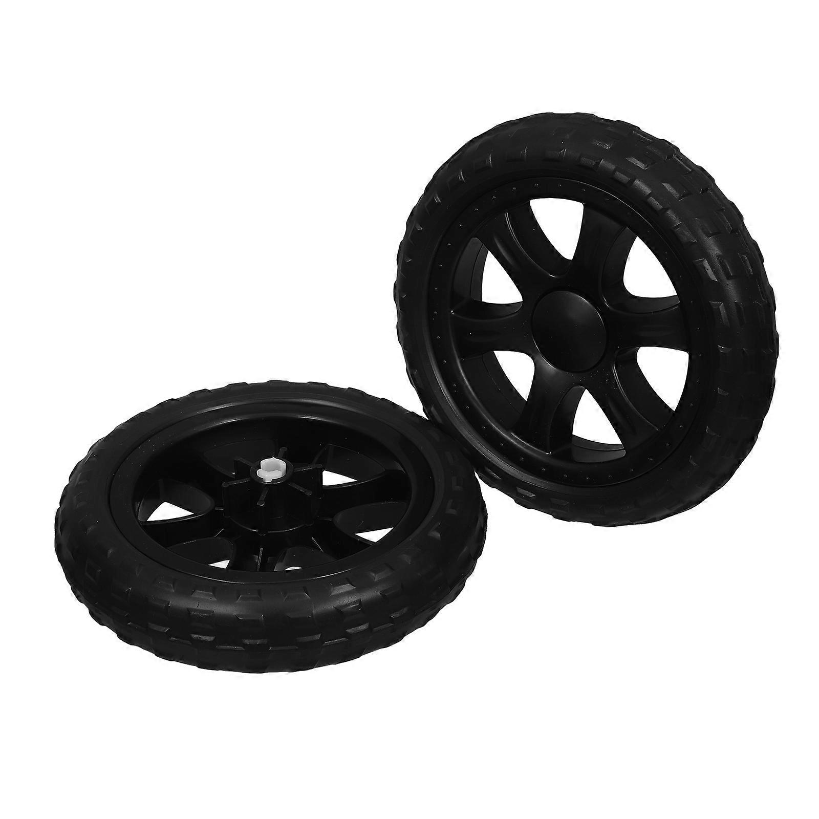Shopping Cart Replacement Rubber Wheels for Easy Installation 2Pcs