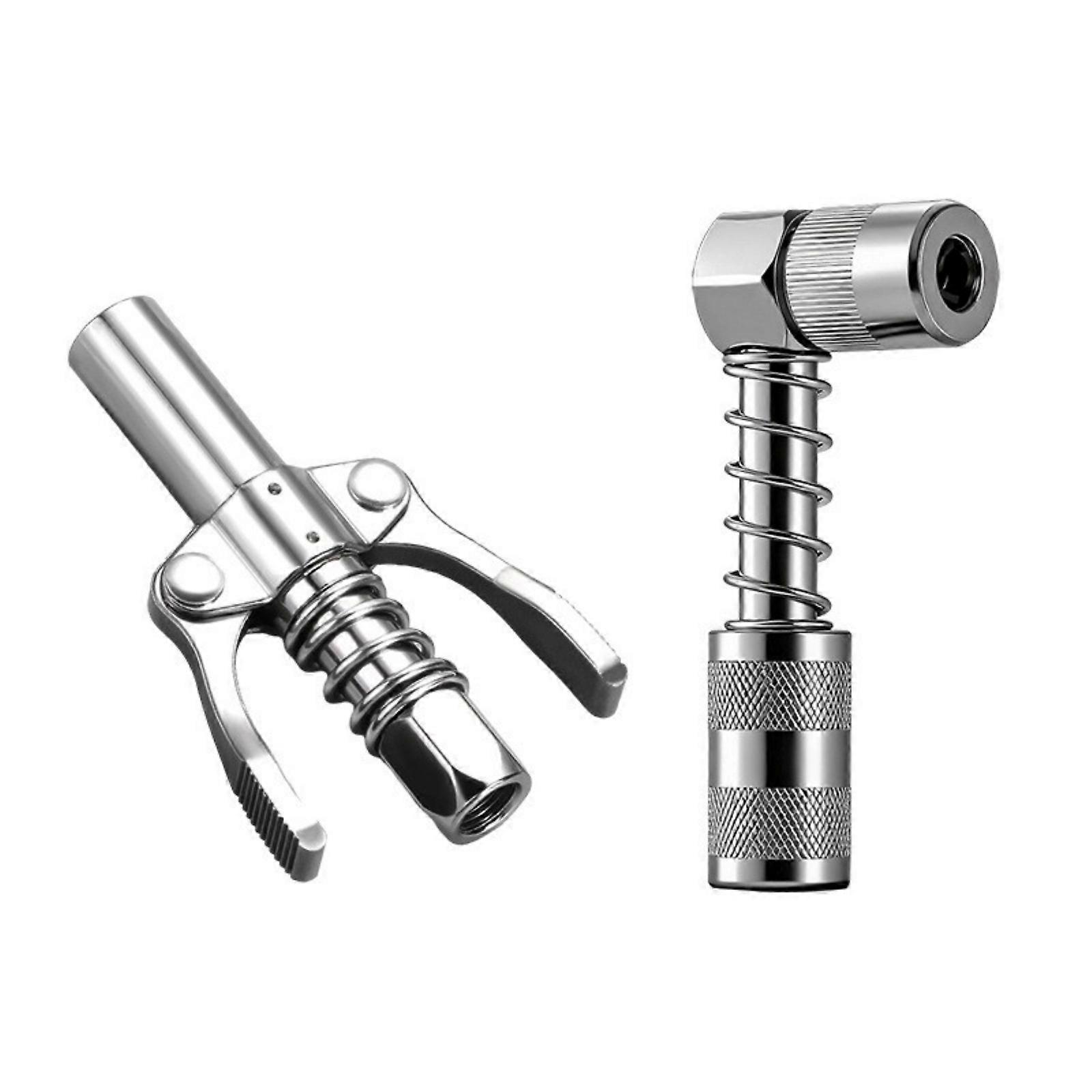 Right Angled Grease Nozzle Adapter Universal Manual Lubrication Tool Alloy Steel Construction Grease Coupler Fitting Multicolor
