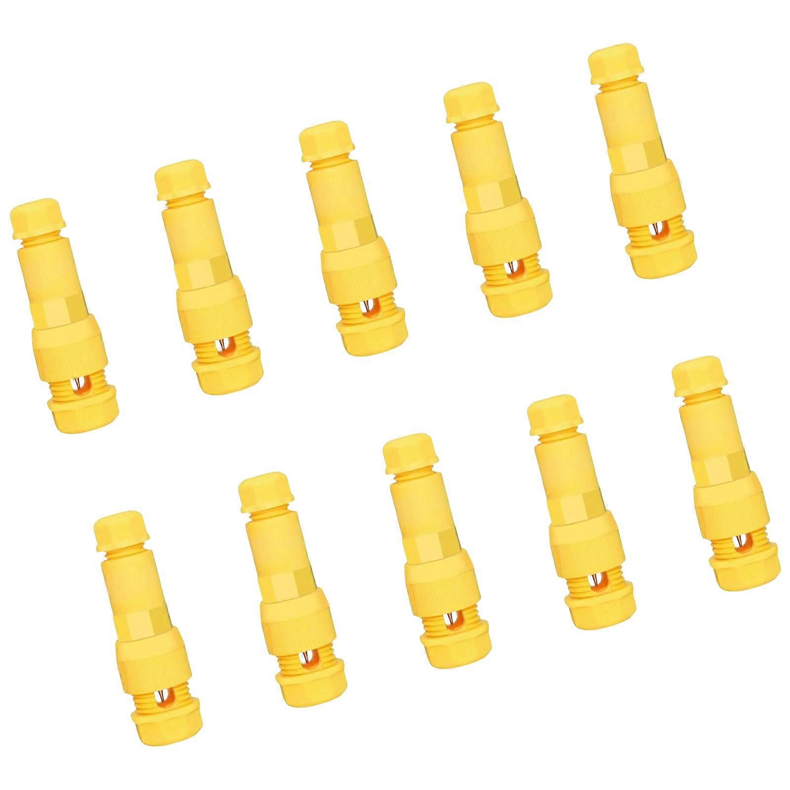 10Pcs Quick Piercing Connector Crimp Wiring Terminal Electrical Cable Connector Low Voltages Wire Connector Enduring  Yellow