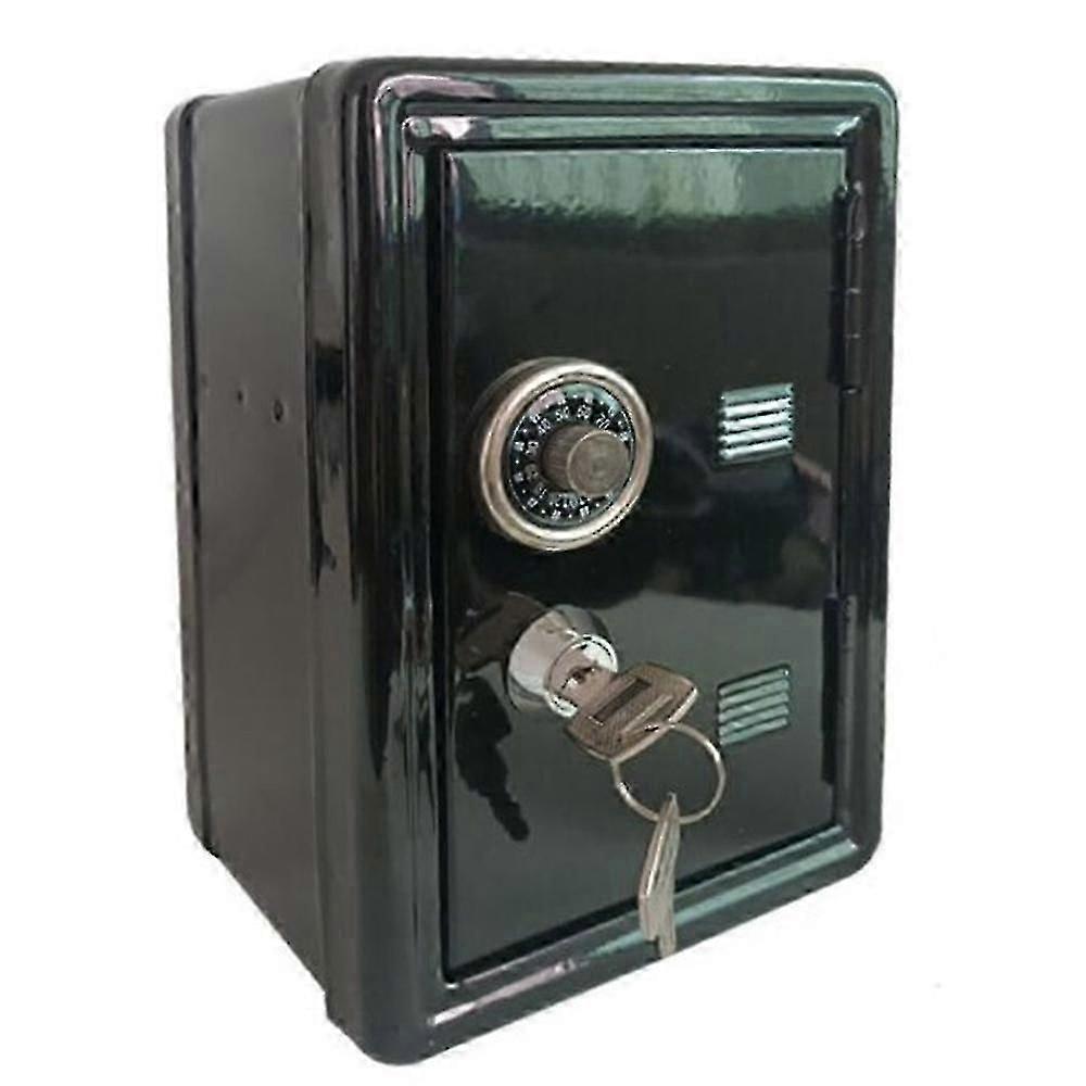 صندوق آمن منظم مكتب حديدي صندوق ديكور بنك معدني خزانة صغيرة صندوق تخزين الأموال صندوق تخزين F
