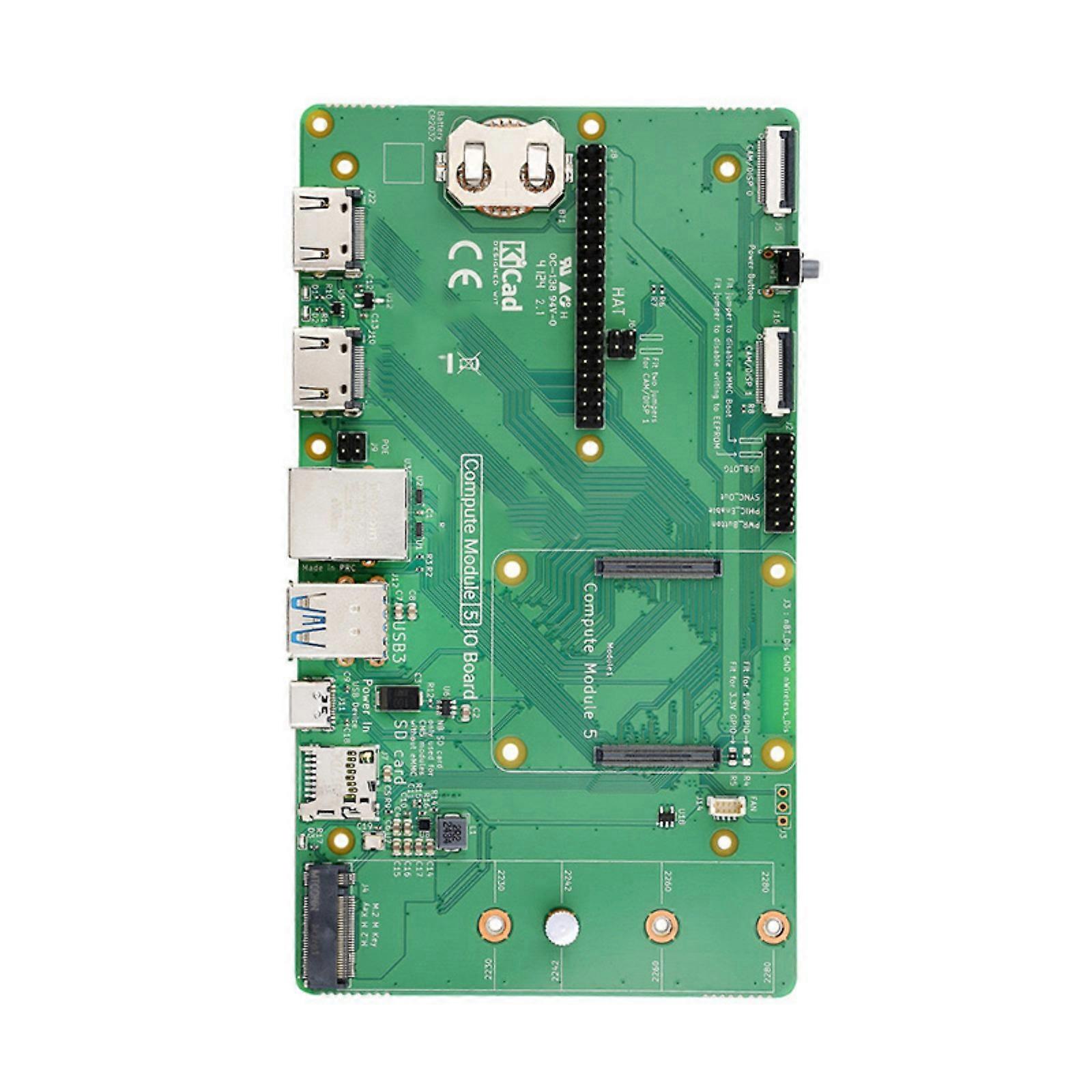 Compute Module 5 IO Board for For RPi CM5 Rapid System Creation Using PCIe Cards Flexible Multicolor