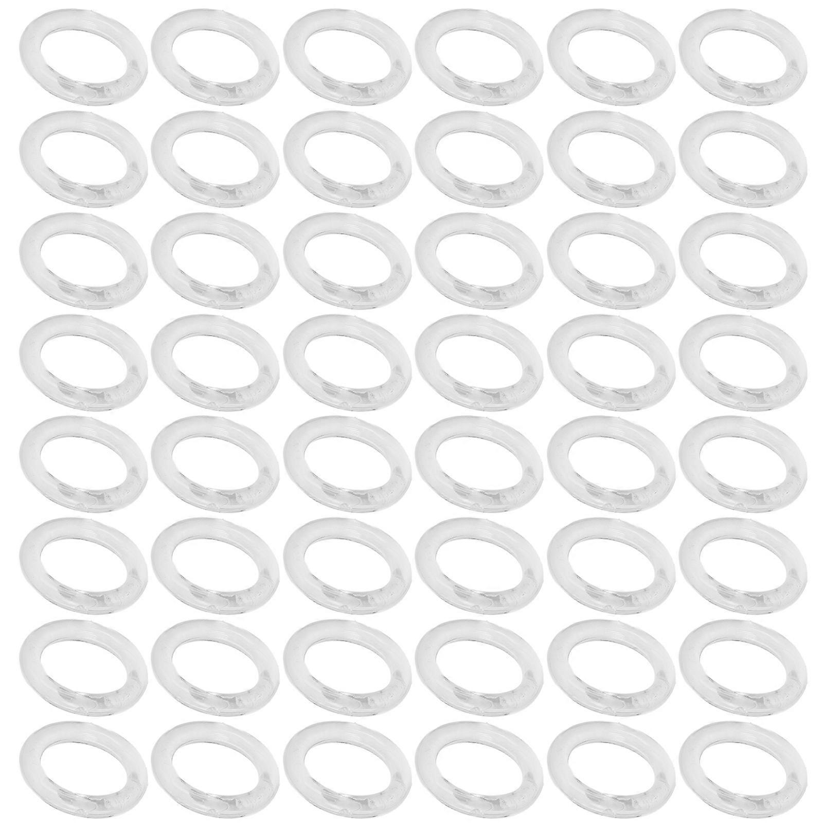 Roman Shade Hardware Clear Plastic Curtain Rings Replacement For Diy Projects 100Pcs