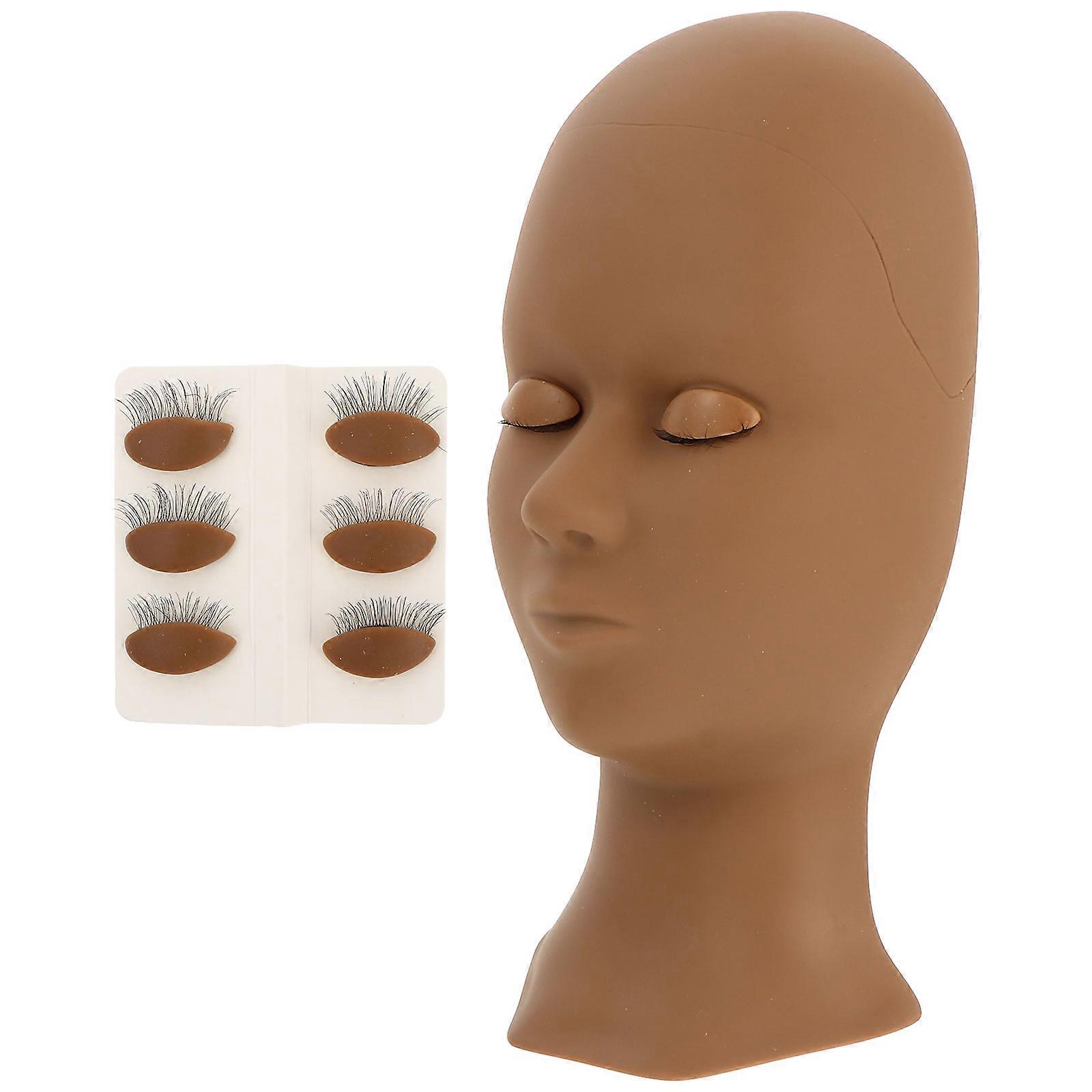 Eyelash Extension Practicing Kit Mannequin Head for Training 2Pcs