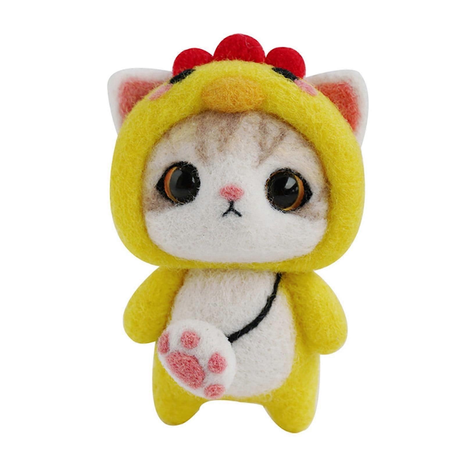 YiFudd Wool Needle Felting Beginner Kits Christmas Needle Felting Kit Complete Entry Needle Felting Tools With Instructions DIY Decorative Items