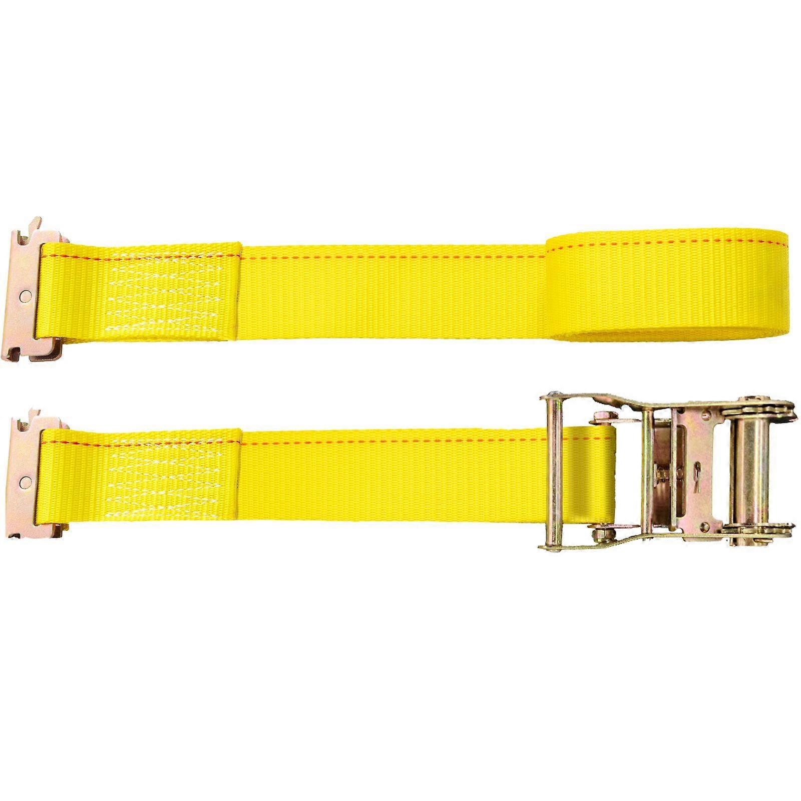 E Track Ratchet Strap, 18PCS 2\" x 15\' E-Track Straps 4400 LBS Breaking Strength, with Polyester Webbing & Spring Fitting & Ratchets
