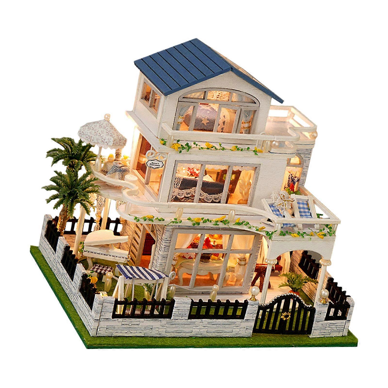 Miniature Oaken House Building Set With Cut Factors Tradition Plan Preferences For Model Enthusiasts Multicolor