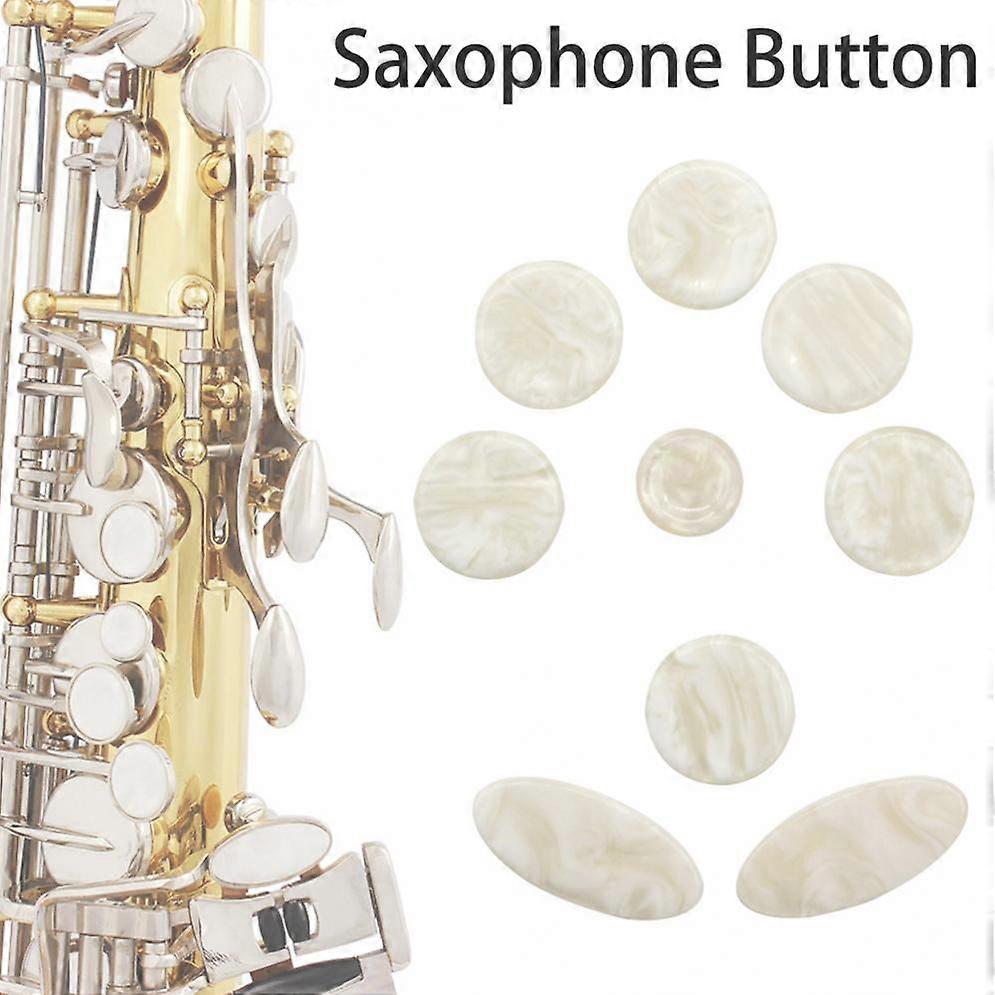 9Pcs/set Saxophone Finger Buttons Shell Sax Repair Parts Replacement