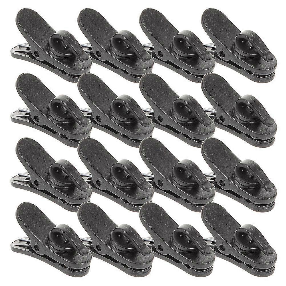 Lapel Mic Clip Microphone Stand Cable Clips Casual Use Plastic Material 200Set