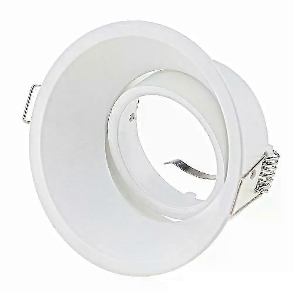 LED Ceiling Light Fixtures Round Square Recessed MR16 GU10 Fixture White/Black Adjustable LED Ceiling Spot Light Frame