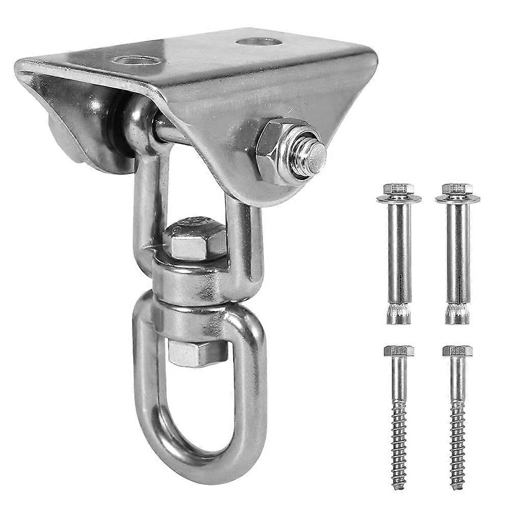 Hammock Hanging Kit 400KG Load with 360 Swivel Rustproof Ceiling Hook for Indoor Outdoor Use