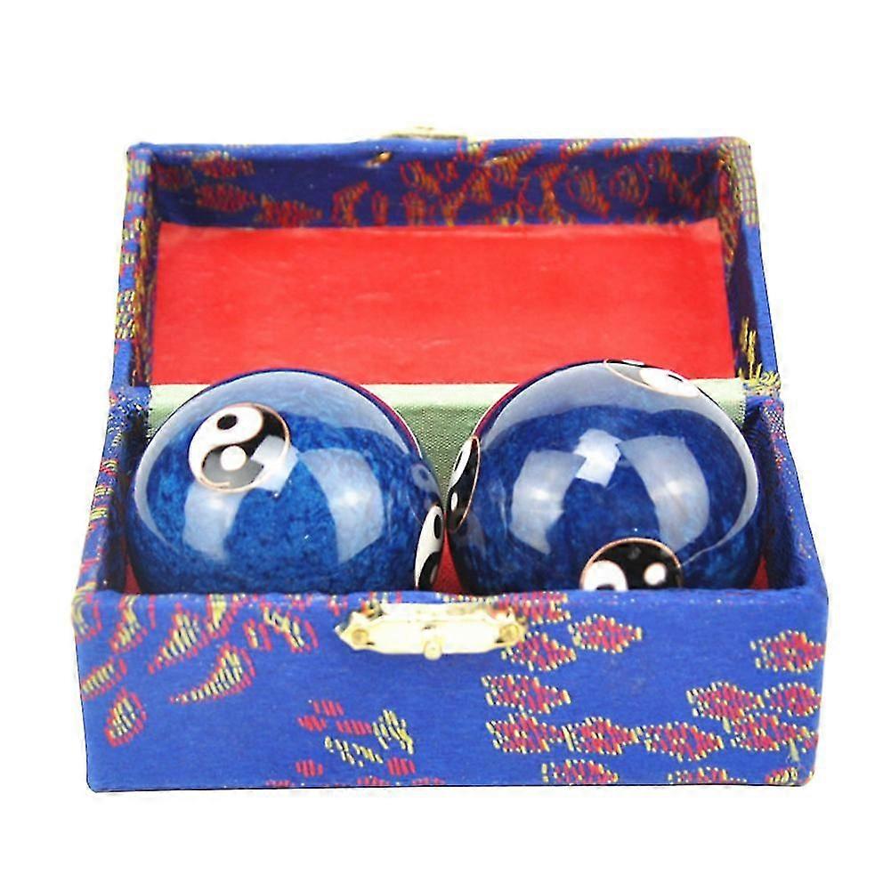 2pcs Finger Exercise Rolling Baoding Ball Relaxation Therapy Chinese Health Hand