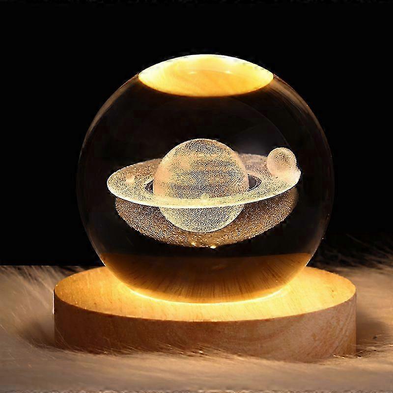 USB Charging Night Light for Glowing Planetary Galaxy Pattern Lamp