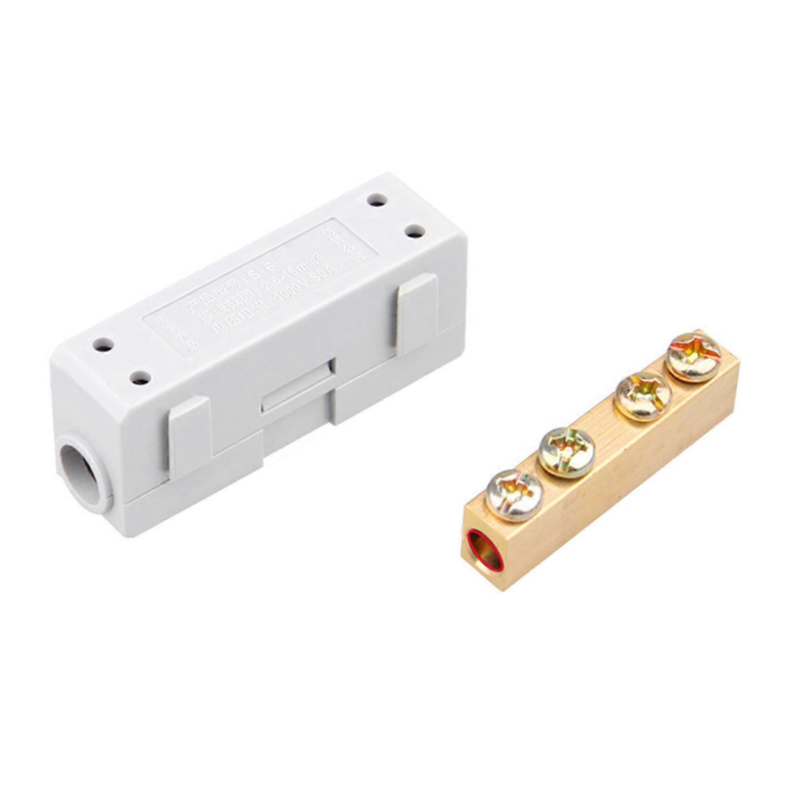 Quickly Connect One In One Out Terminals Connector with Double Screw Modular Assembly for Fast Installations Multicolor