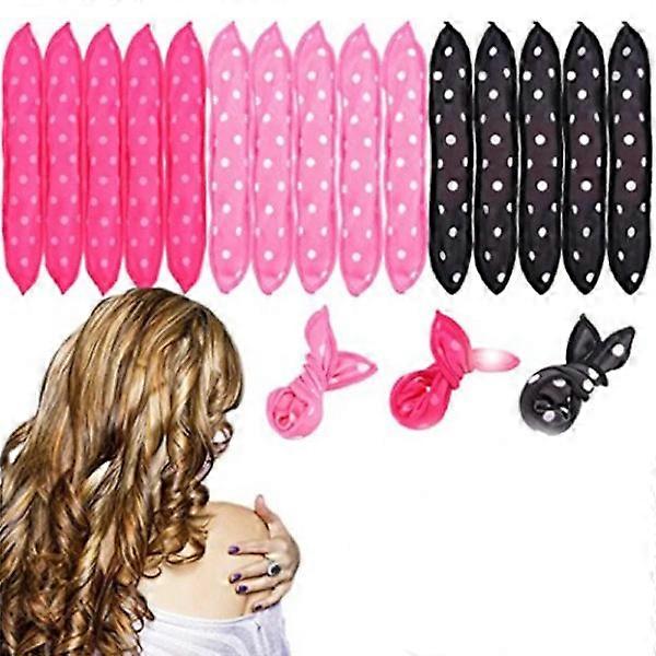 10個/ロットヘアカーラーソフトスリープピローヘアローラーセットベストフレキシブルフォームとスポンジマジックヘアケアDIYヘアスタイリングツール