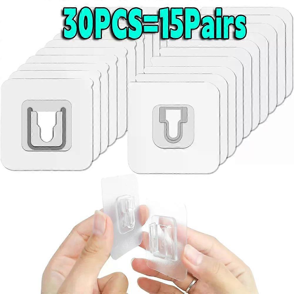 Double-Sided Adhesive Wall Hooks Hanger Strong Transparent Suction Cup Sucker Hooks Kitchen Bathroom Storage Plug Socket Holders
