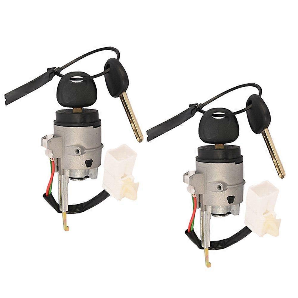 2Set Direction Ignition Switch Lock with Keys 81900-1GF20 for KIA RIO RIO5 10-11 Cylinder Lock Subassembly 819001GF20
