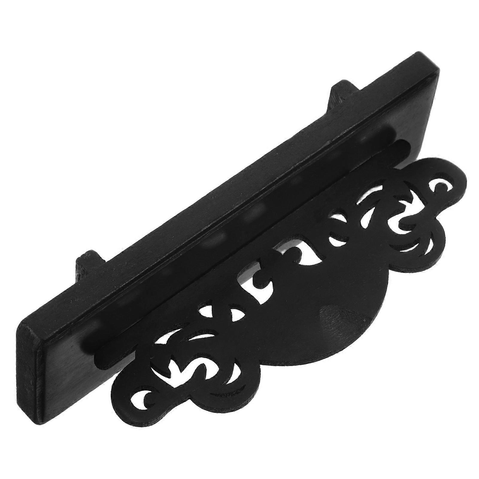 Hand Fan Bracket Crafted From Wood For Store Display Elegant Rectangular Style 4.7×1.8×1.5in 1Set