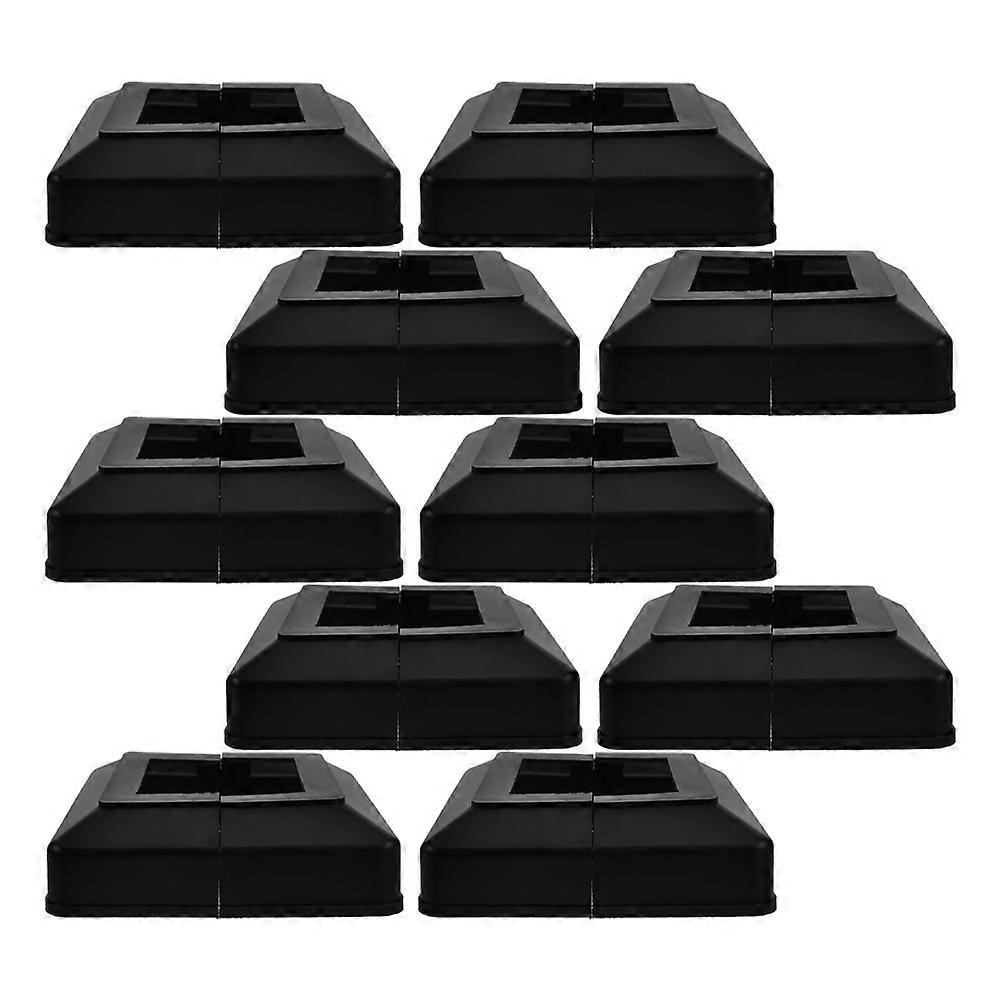 Plastic Post Base Cover Square Plate for Post 10Pcs Screw Hiding Cover