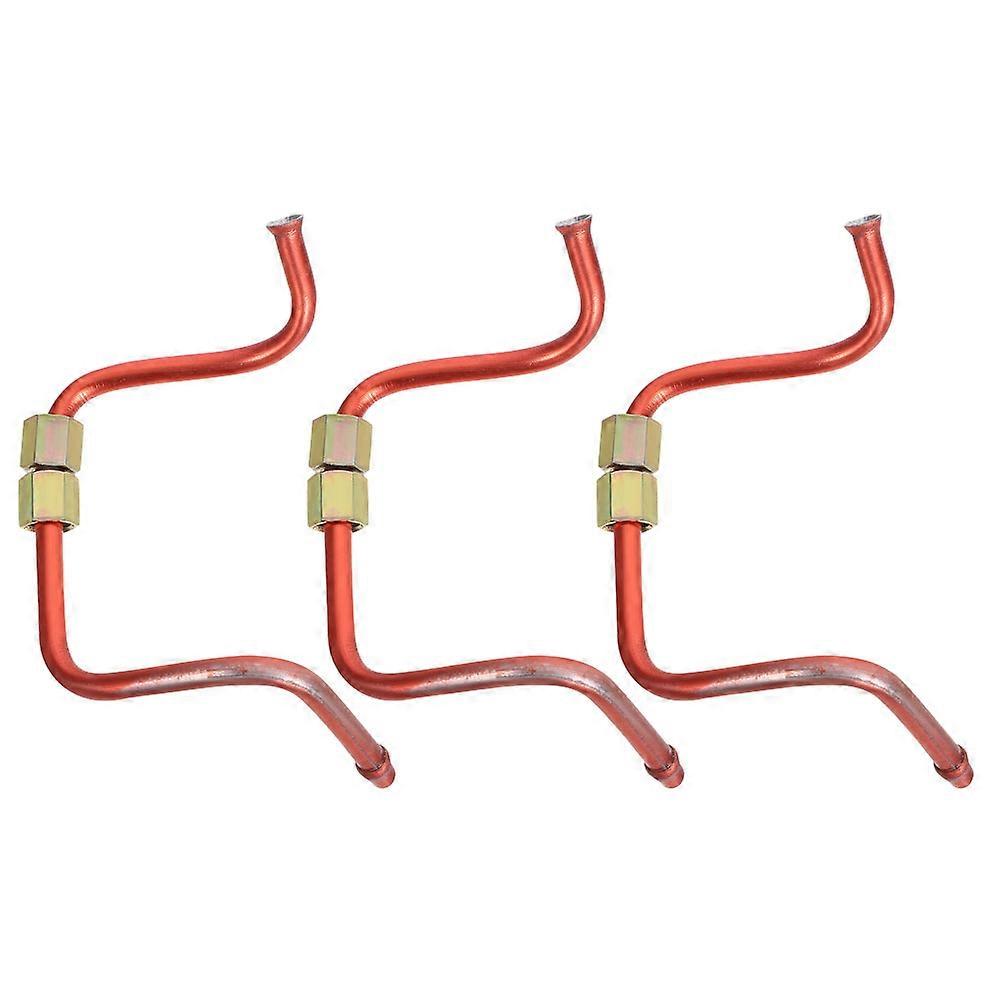 Kopparrör för luftkompressor med avlastningsfri slang, 3-pack