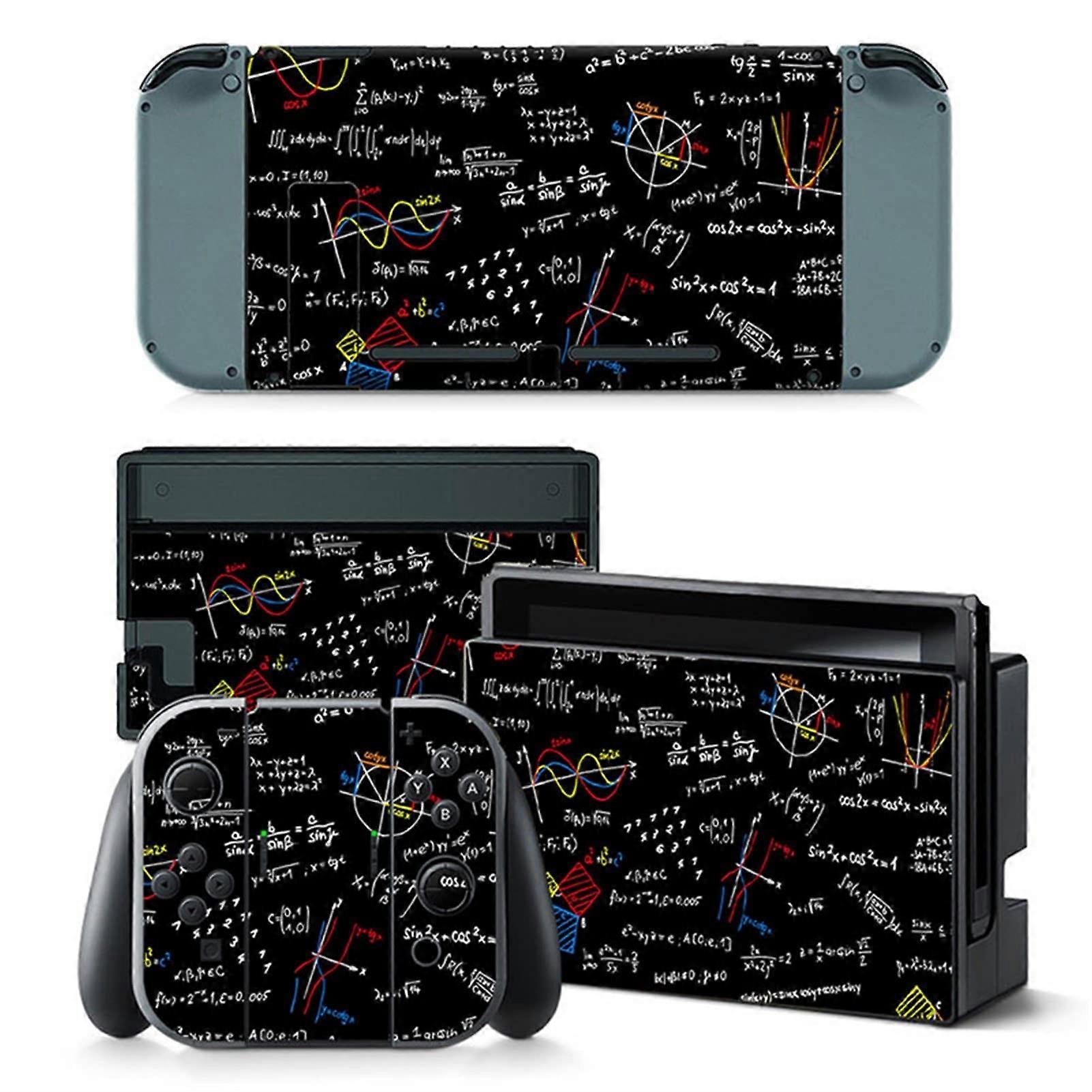 Switch NS Skin Sticker Nintendo Switch Console Full Wrap Vinyl Skin For Joy Con Dock Color 10