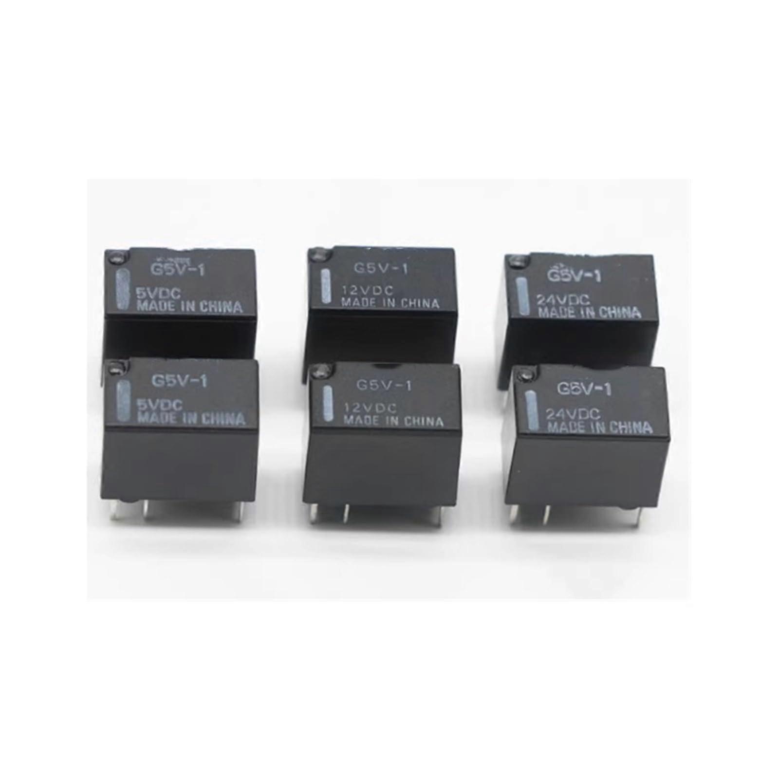 Signal Relay G5V1 SPDT Mini 6 Pin Low Voltage Control for Electronics 5V 12V 24V