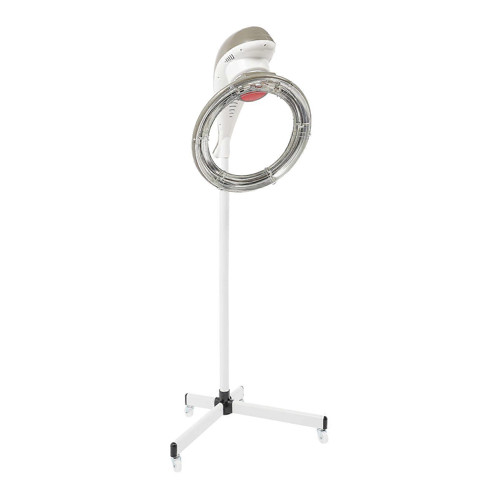 Professional Stand Hair Dryer with LCD, Infrared 360° Rotating Heat, Adjustable Height and Wheels for Salon Coloring and Perming