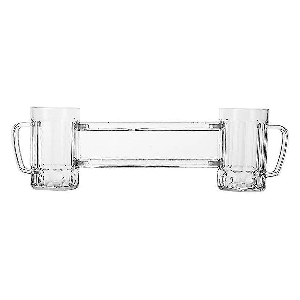 Caneca de cerveja e vinho siamesa dupla para encontros