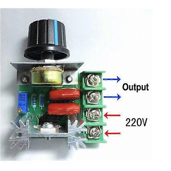 2000W AC 50-220V 25A Adjustable PWM Motor Voltage Regulator Speed Controller