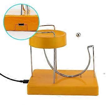 2x Kinetic Art Perpetual Movement Machine Kinetic Art Motion Inertial Metal Automatic Creative Jumping Table Toy Geel
