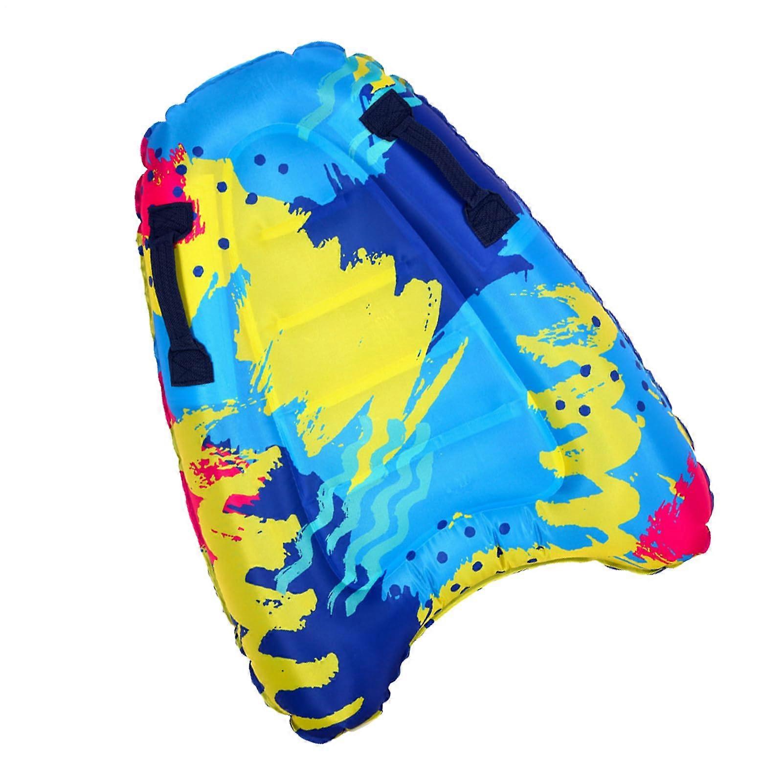 Inflatable Surfboard with Handles  Buoyancy Durable Pool Float for Kids and Adults