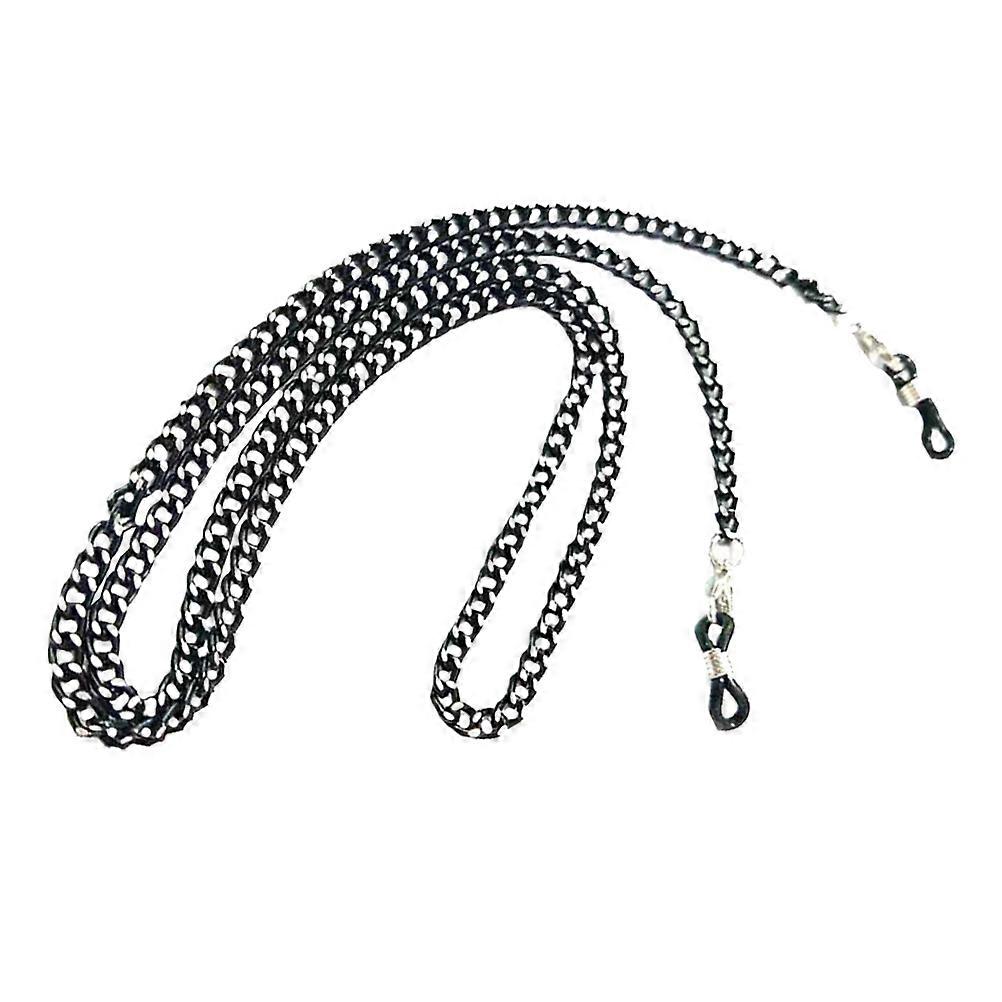 Mask Strap Multipurpose Aluminum Mask Chain for Hanging 1Pcs Black