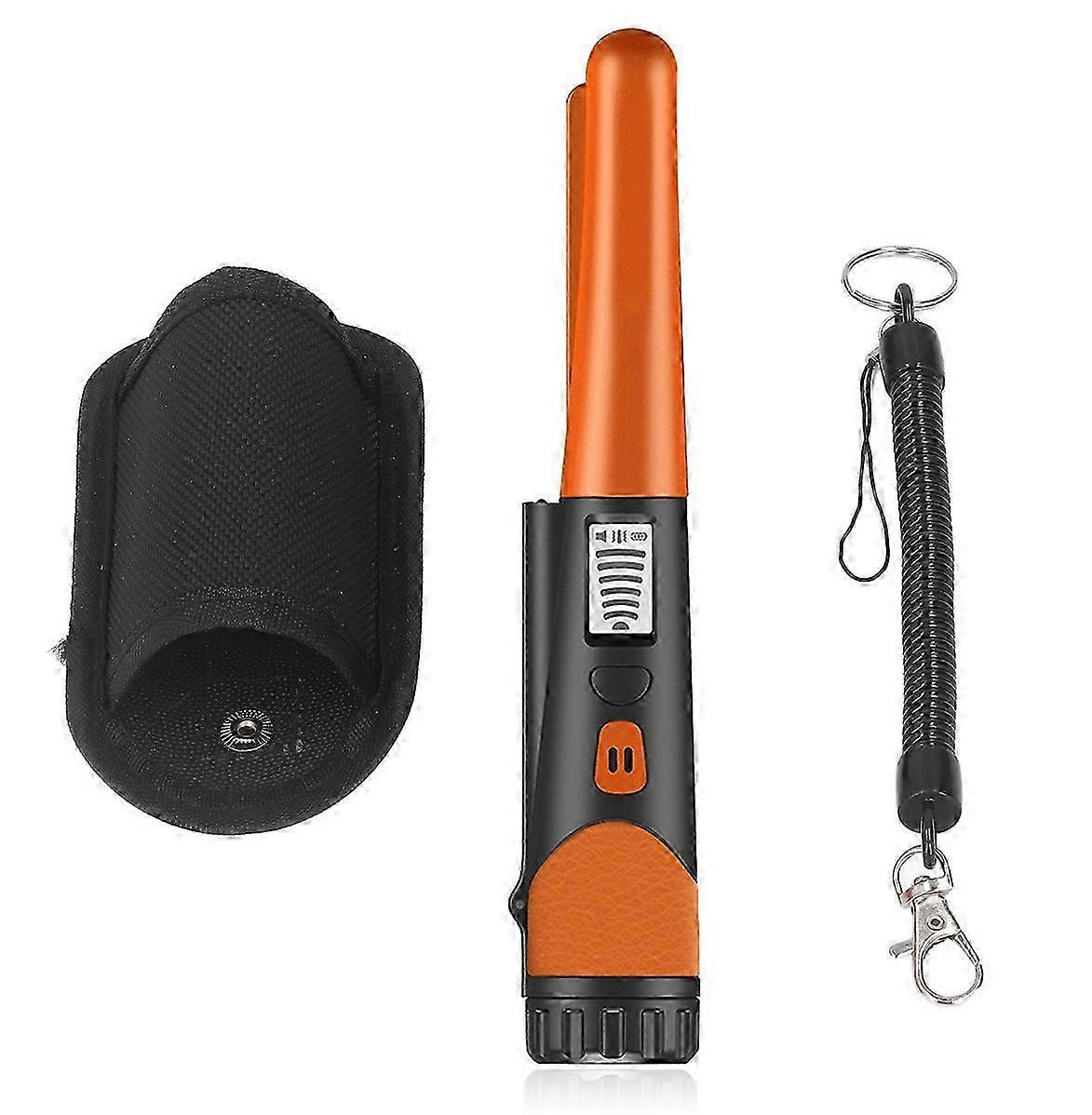Metal Detector Professional High Sensitivity Portable Handheld Metal Detector with LCD Display Flashlight Function Orange 2025