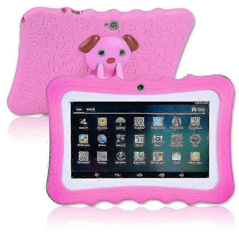 Tablet infantil Android de 7 polegadas com 8 GB de ROM, resolução de 1024 x 600, Wi-Fi, rosa (modelo 2025).