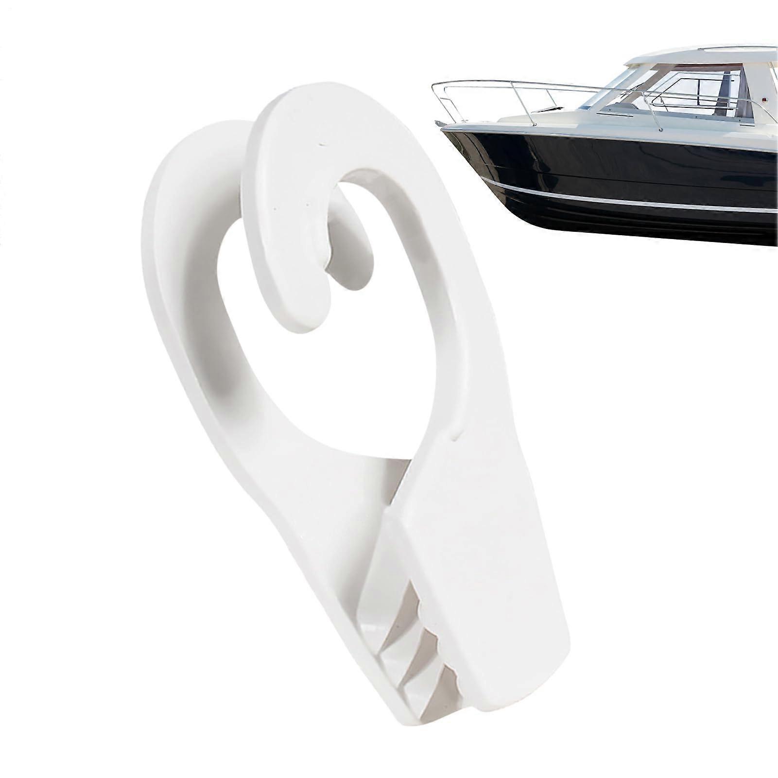 Quick Release Boat Rail Cleats with Secure Locking, UV Resistant Marine Dock White