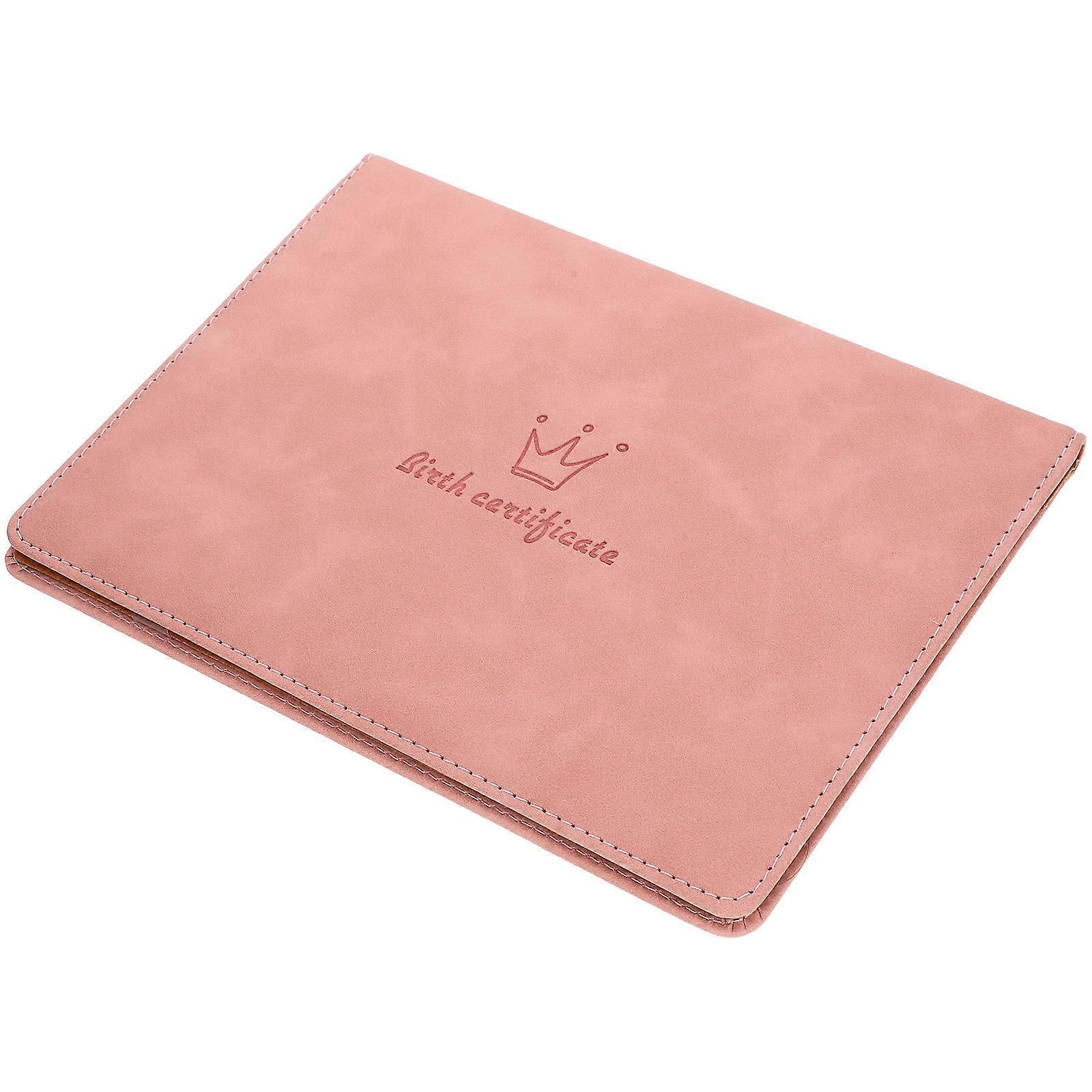 Birth Certificate Sleeve Pink Protector for Protection Folder