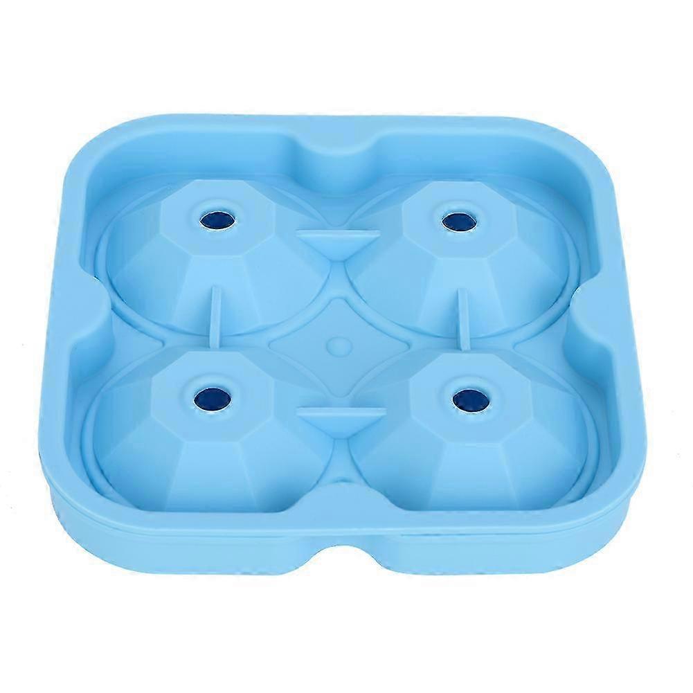 26-27 4 Grid Diamond Shape Silicone Ice Cube Maker Ice Cube Container